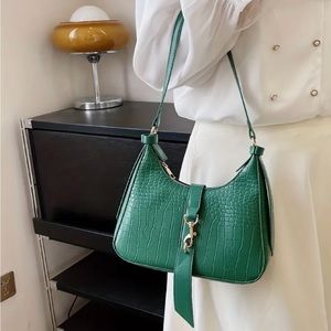 Last Chance! Small faux croc shoulder bag